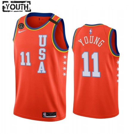 Maglia NBA Atlanta Hawks Trae Young 11 Nike 2020 Rising Star Swingman - Bambino